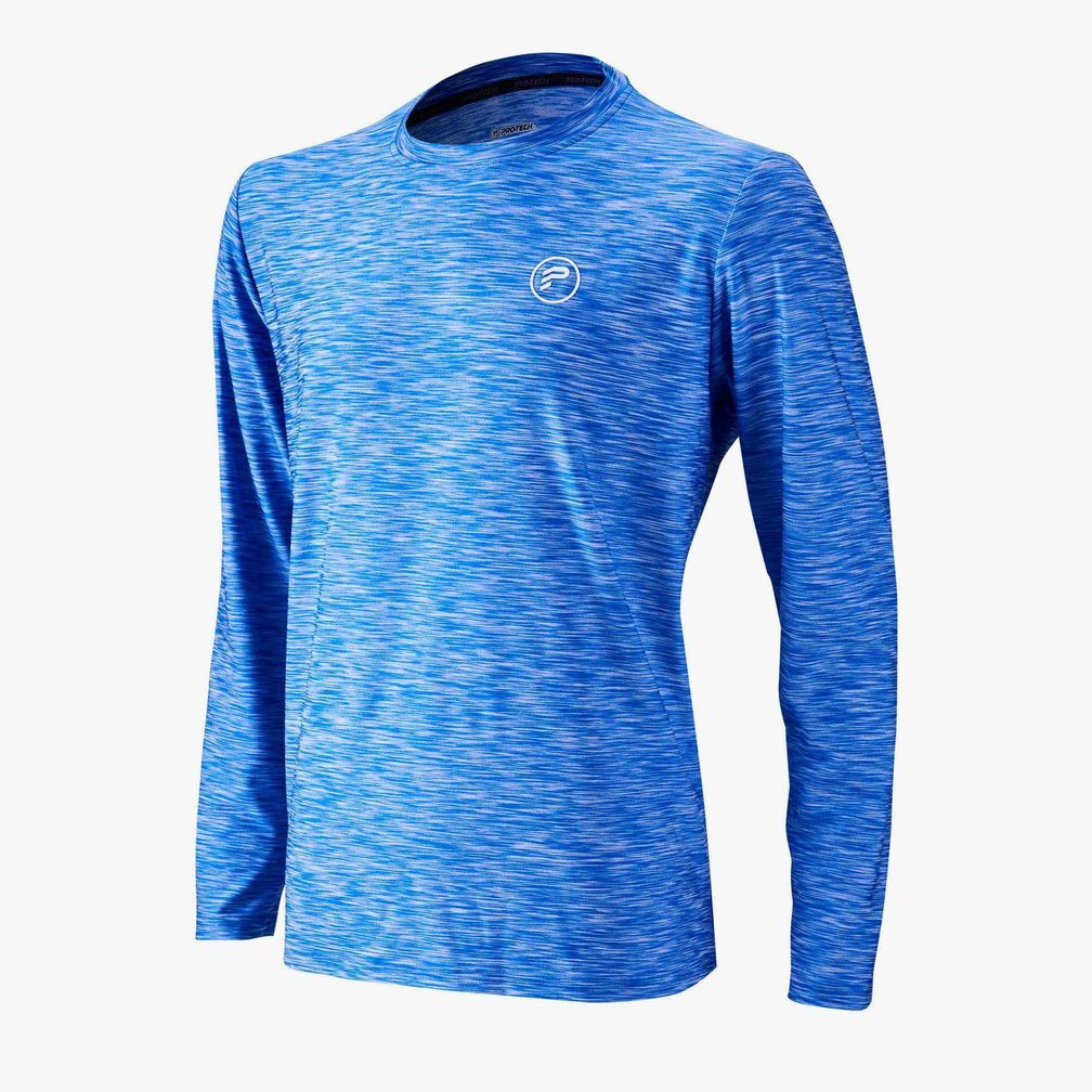 Protech Dry Fit Long Sleeve Sport T-Shirt (Blue) | RNZ020 |