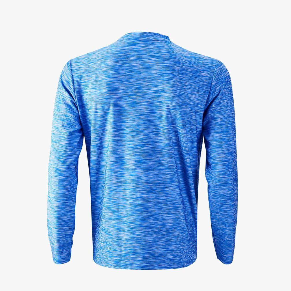 T-shirt de sport à manches longues Protech Dry Fit (Bleu) | RNZ020 |