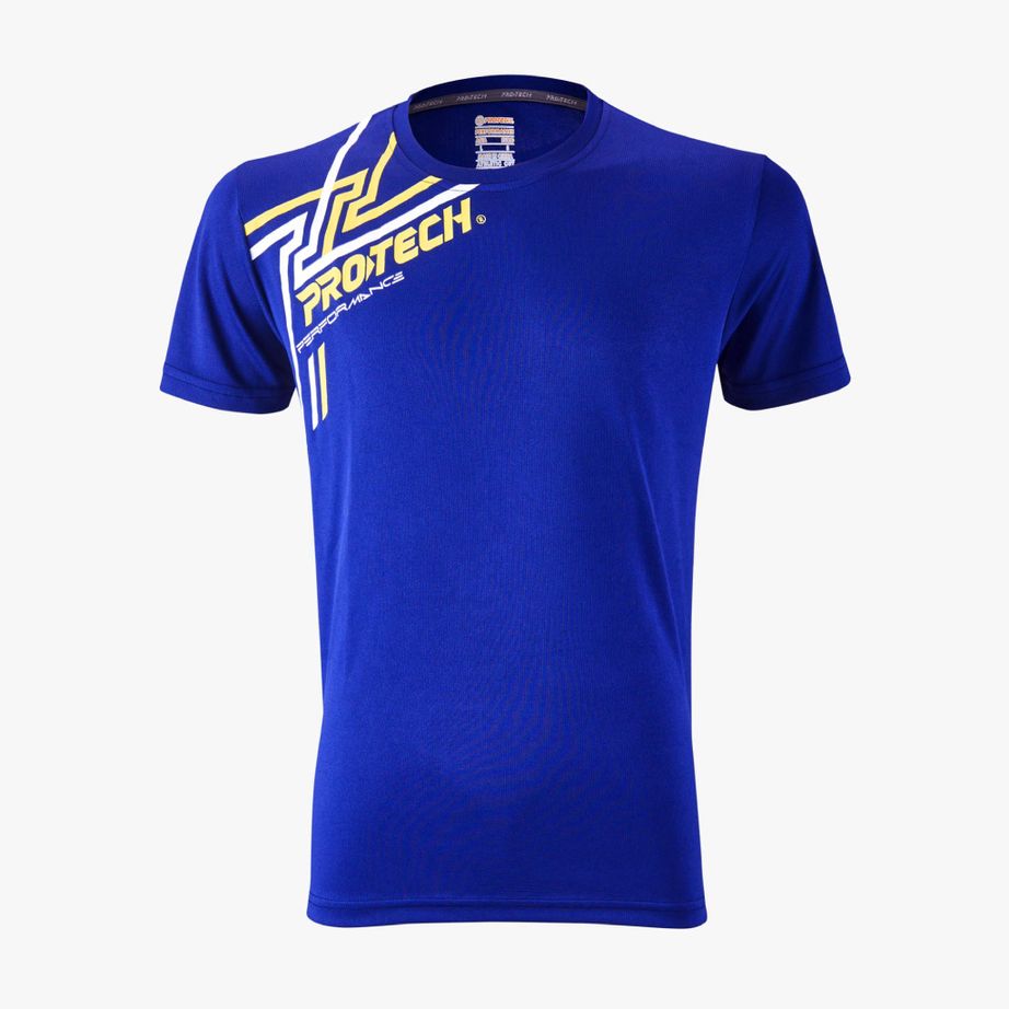 Protech Dry Fit Sport Graphic T-Shirt (Dark Blue Yellow White) | RNZ10073 |