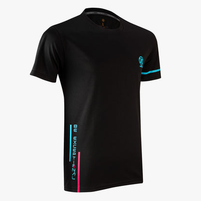 T-shirt graphique Protech Dry Fit Sport (noir rose bleu) | RNZ10077 |