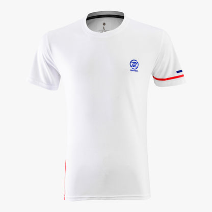 Protech Dry Fit Sport Graphic T-Shirt (White Red Blue) | RNZ10077 |