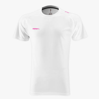 T-shirt graphique Protech Dryfit Sports (Blanc) | RNZ10079 |