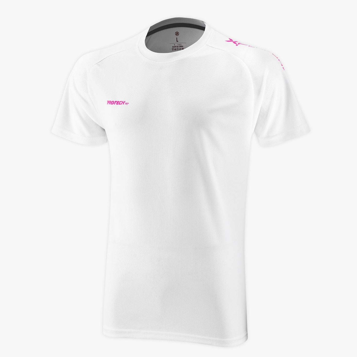 T-shirt graphique Protech Dryfit Sports (Blanc) | RNZ10079 |